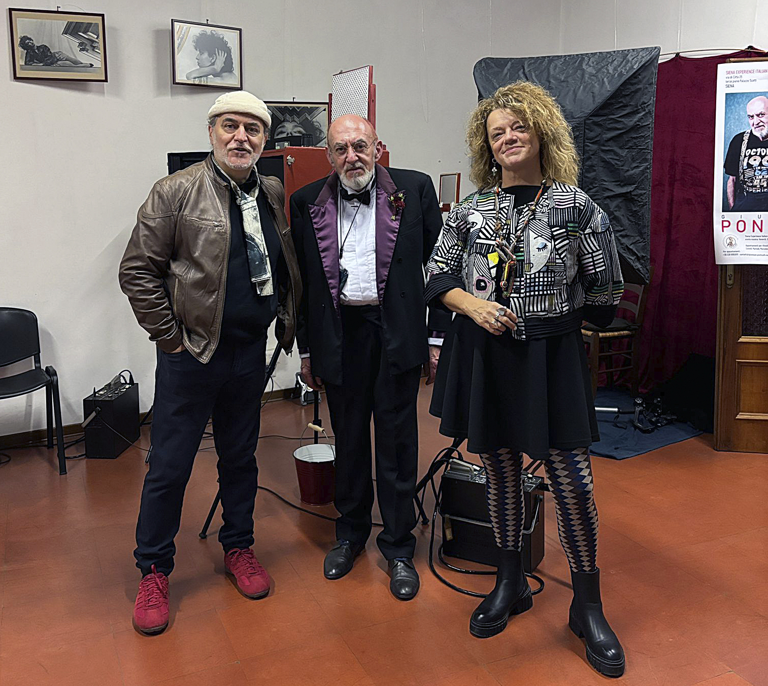 finissage con Alessandro, Giuseppe e Monica